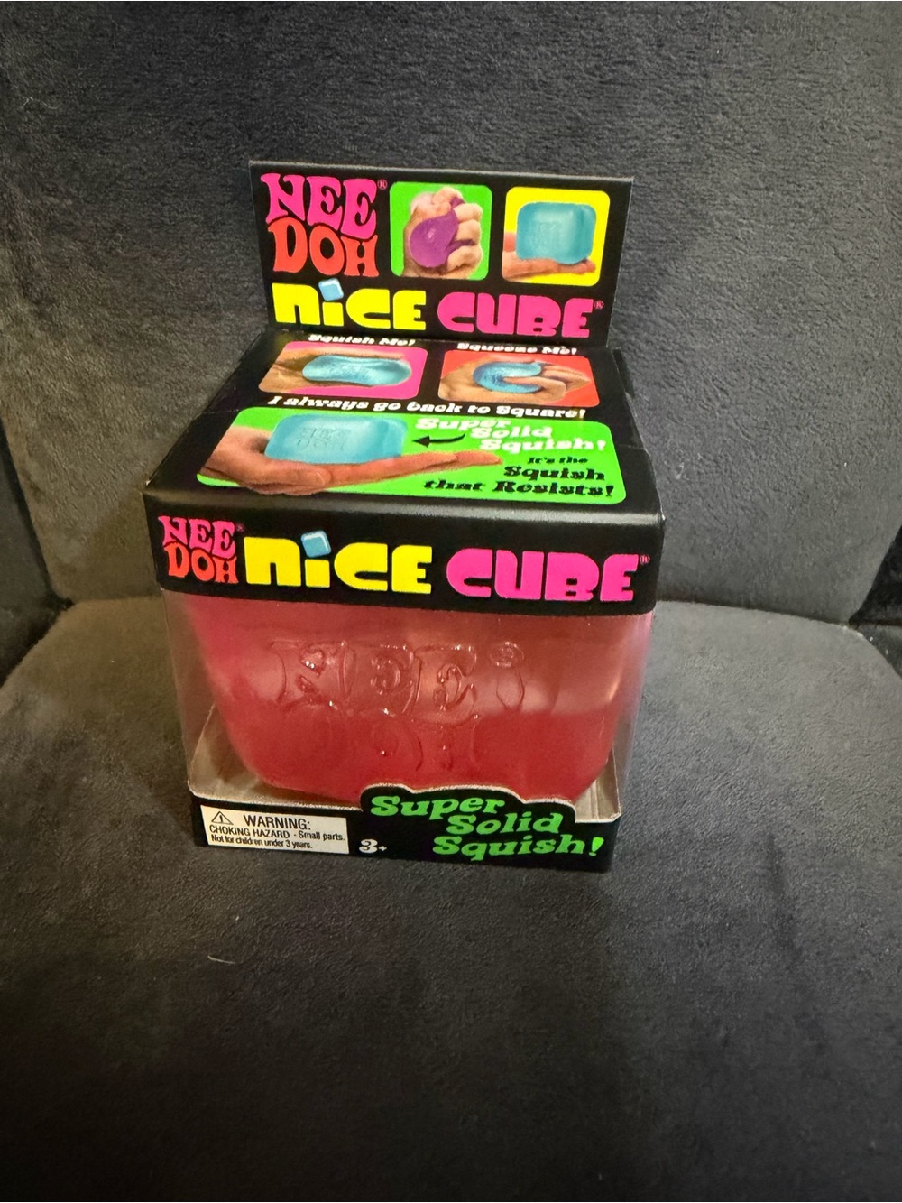Nee Doo Nice Cube Super Solid Squish - Pink